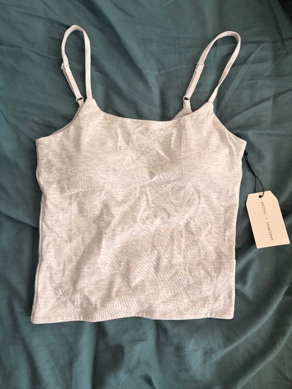 Grey Tank Top (Padded / Built-In Bra) NWT
